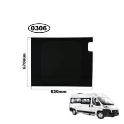 SZYBA TYLNA PRAWA W DRZWI FIAT DUCATO III, PEUGEOT BOXER II, CITROEN JUMPER II