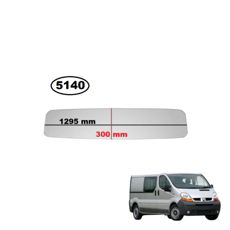 SZYBA TYLNA KABINY / ŚCIANY GRODZIOWEJ OPEL VIVARO I, NISSAN PRIMASTAR, RENAULT TRAFIC II
