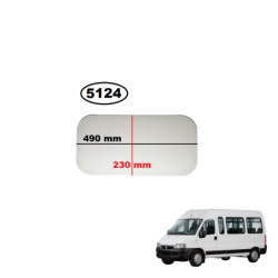 SZYBA TYLNA KABINY / ŚCIAN GRODZIOWEJ FIAT DUCATO II/III, CITROEN JUMPER I// II, PEUGEOT BOXER I/II