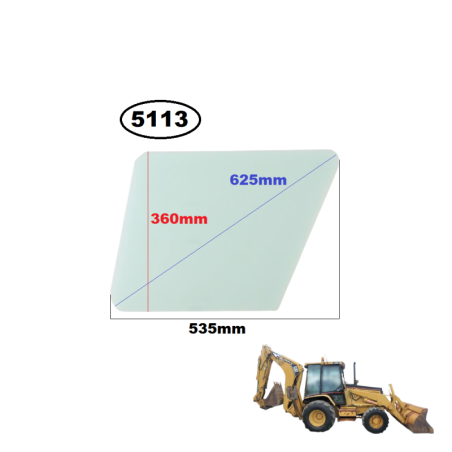 SZYBA DOLNA LEWA LUB PRAWA W DRZWI CAT