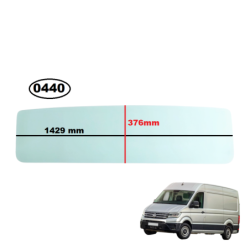 SZYBA TYLNA KABINY/ŚCIANY GRODZIOWEJ MAN TGE, VOLKSWAGEN CRAFTER II