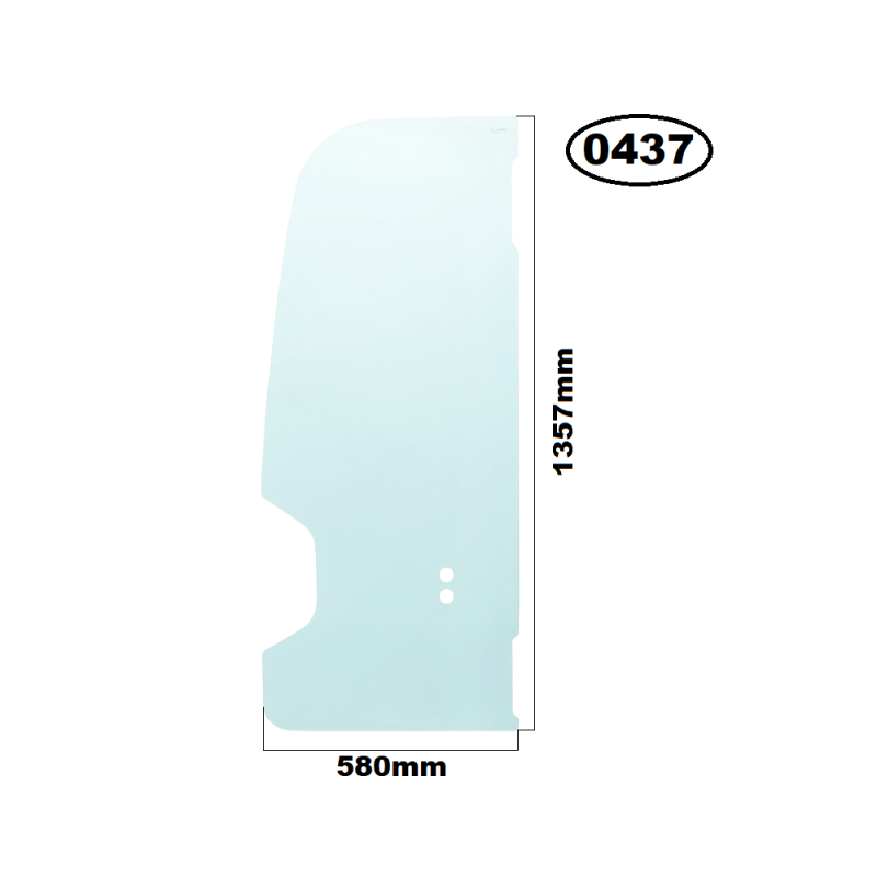 SZYBA BOCZNA LEWA DRZWI TAKEUCHI - nr części: 3386-30550, 03386-30550, 0338630550, T0338630550