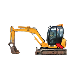 SZYBA BOCZNA LEWA DOLNA DRZWI JCB