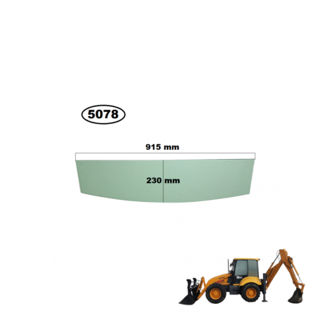 SZYBA TYLNA DOLNA, TEREX, FERMEC, CASE - NOWY TYP - nr części: 6099909M1