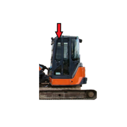 SZYBA BOCZNA LEWA PRZÓD DRZWI AIRMAN, JOHN DEERE, HITACHI - nr części: 4635164