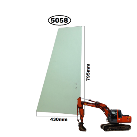 SZYBA LEWA BOCZNA GÓRNA DRZWI HITACHI ZAXIS, JOHN DEERE - nr części: 4651660