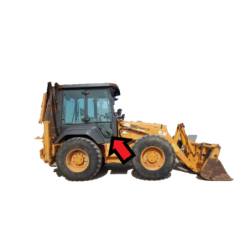 SZYBA BOCZNA LEWA LUB PRAWA DOLNA DRZWI KABINY FERMEC, CASE, MASSEY FERGUSON, TEREX - nr części: 3512932M1, 3512933M1