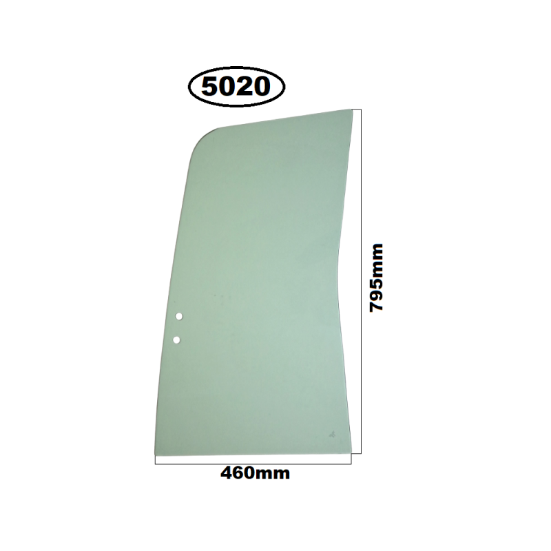 SZYBA LEWA BOCZNA W DRZWI PRZESUWNA CAT, MOROOKA, SOILMEC - nr części: 156-6475, 1566475