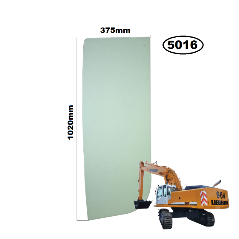 SZYBA LEWA BOCZNA ZA DRZWIAMI LIEBHERR - nr części: 7028789