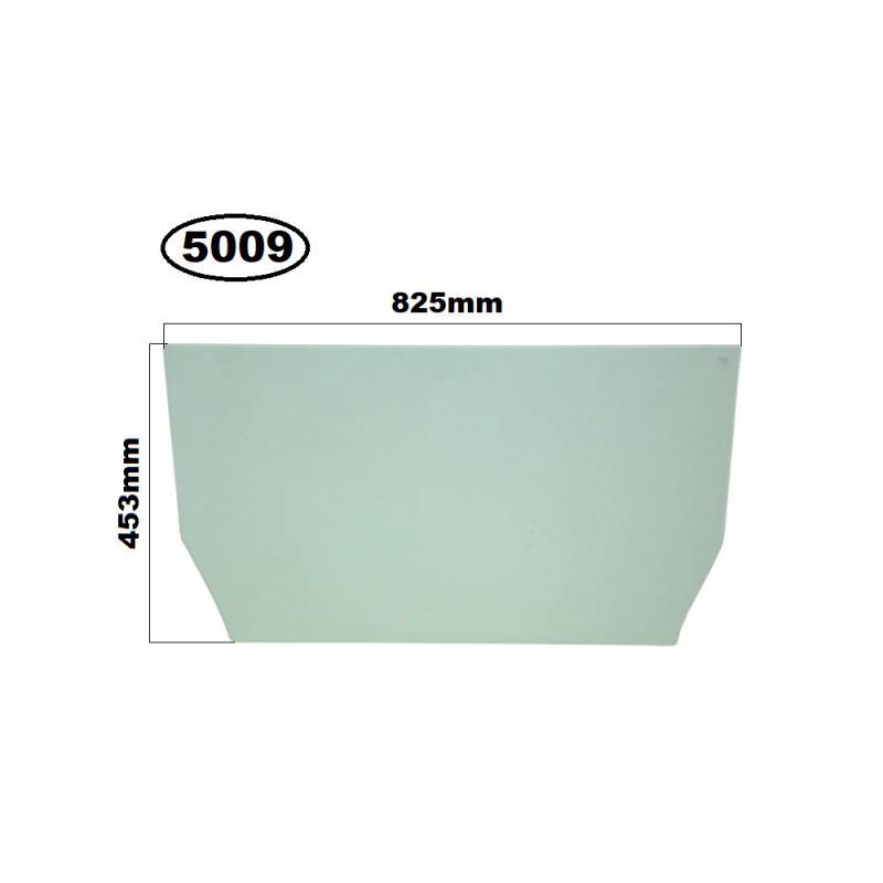 SZYBA PRZEDNIA DOLNA DOOSAN, BOBCAT E165 - nr części: 500119-00063A