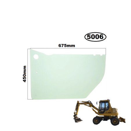 SZYBA LEWA BOCZNA DRZWI DOLNA KOMATSU - nr części: 21D-54-14840, 816024530