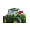 SZYBA TYLNA KABINY JOHN DEERE - nr części: Z76047