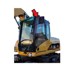 SZYBA LEWA BOCZNA DRZWI GÓRNA SOILMEC SF65, CAT - nr części: 286-8867, 2868867