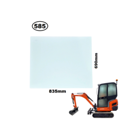 SZYBA TYLNA KUBOTA - nr części: RG158-46530, RG158-4653-0, RG15846530