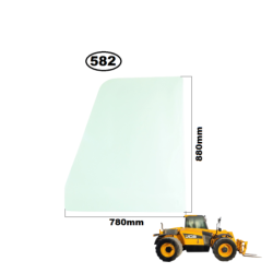 SZYBA BOCZNA GÓRNA LEWA W DRZWI JCB - nr części: 827/20471, 82720471