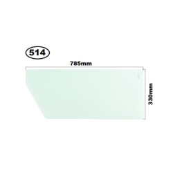 SZYBA W DRZWI DOLNA JCB - nr części: 827/80191, 82780191, 827/20472, 82720472