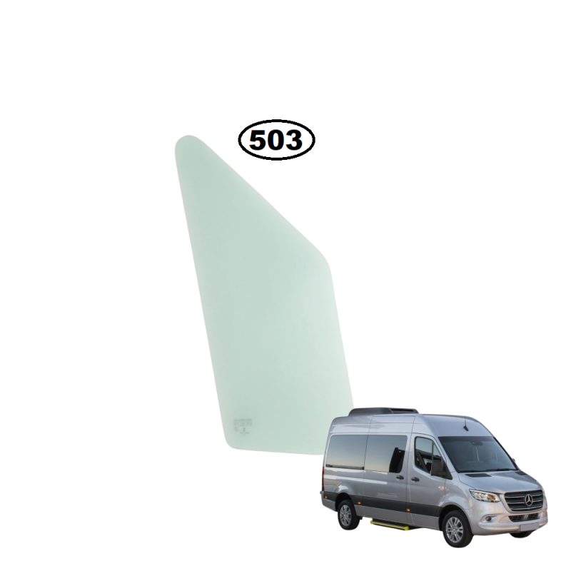 SZYBA BOCZNA PRAWA PRZEDNIA STAŁA TRÓJKĄT MERCEDES SPRINTER III - nr części: 9107251000