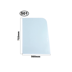 SZYBA PRZEDNIA BOCZNA PRAWA PRZESUWNA HITACHI, AIRMAN, JOHN DEERE - nr części: 4635159