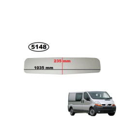 SZYBA TYLNA KABINY / ŚCIANY GRODZIOWEJ NISSAN PRIMASTAR, OPEL VIVARO I/II, RENAULT TRAFIC II/III - KABINA FURGON, BLASZAK