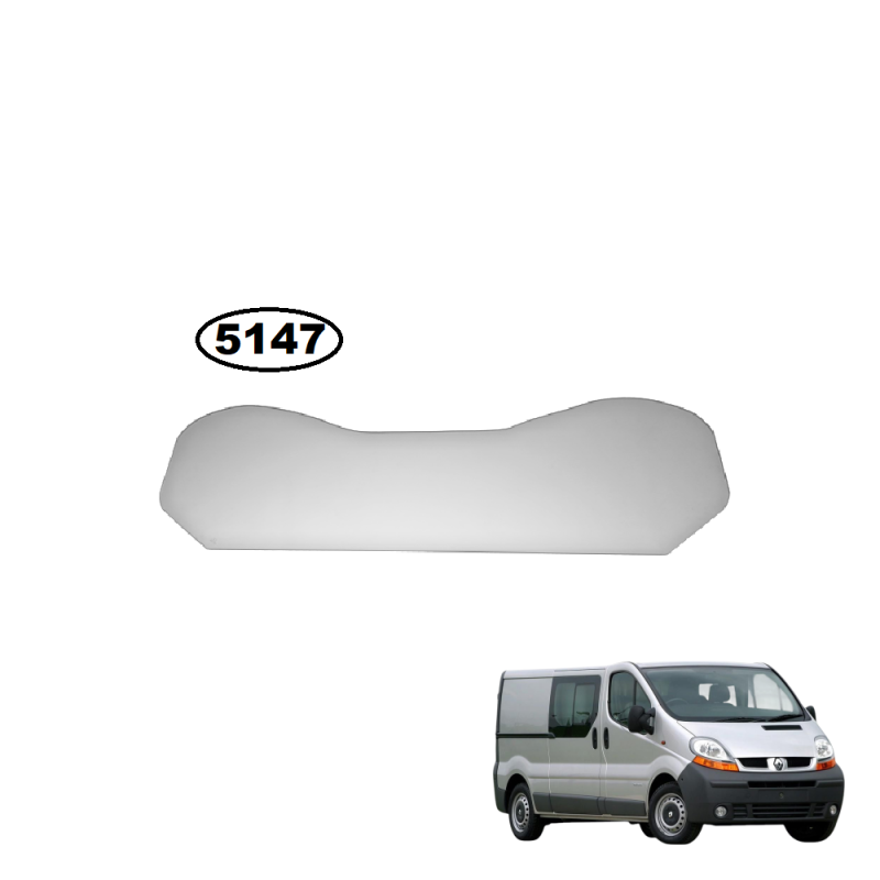 SZYBA TYLNA ŚCIANY GRODZIOWEJ RENAULT TRAFIC II, RENAULT TRAFIC III, NISSAN PRIMASTAR, OPEL VIVARO I, OPEL VIVARO II