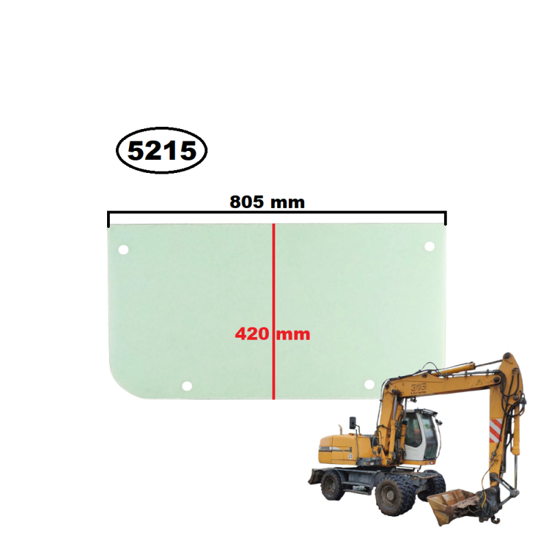 SZYBA PRZEDNIA DOLNA LIEBHERR LITRONIC