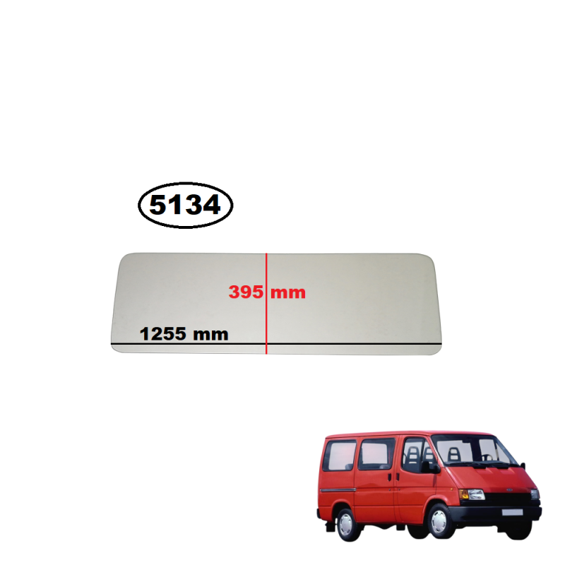 SZYBA TYLNA KABINY / ŚCIANY GRODZIOWEJ FORD TRANSIT