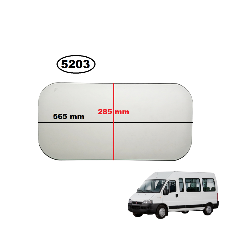 SZYBA TYLNA ŚCIANY GRODZIOWEJ PEUGEOT BOXER I/II, CITROEN JUMPER I/II, FIAT DUCATO II/III