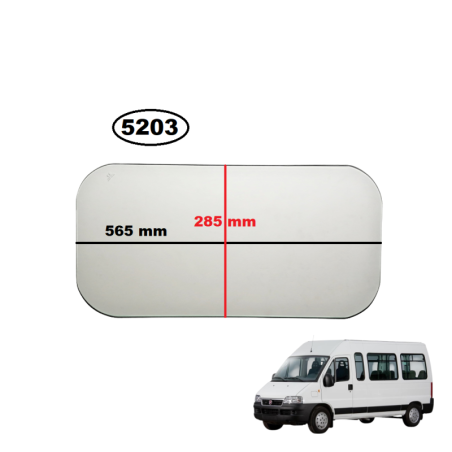 SZYBA TYLNA ŚCIANY GRODZIOWEJ PEUGEOT BOXER I/II, CITROEN JUMPER I/II, FIAT DUCATO II/III