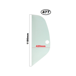 SZYBA BOCZNA LEWA TYLNA ZA DRZWIAMI MANITOU - nr części: 601328