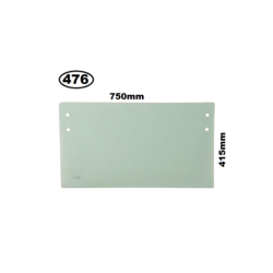 SZYBA PRZÓD CZOŁOWA DOLNA JCB - nr części: 333/J3878, 333/E2591, 333/E2609, 334/P0606, 333J3878