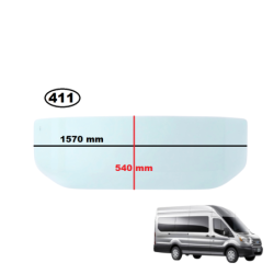 SZYBA TYLNA ŚCIANY GRODZIOWEJ FORD TRANSIT