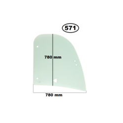SZYBA BOCZNA LEWA LUB PRAWA W DRZWI KRAMER - nr części: 1000098346