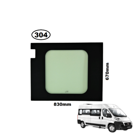 SZYBA TYLNA LEWA W DRZWI FIAT DUCATO III, PEUGEOT BOXER II, CITROEN JUMPER II