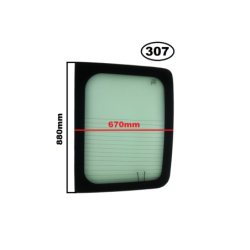 SZYBA TYLNA WYSOKA PRAWA W DRZW FIAT TALENTO, RENAULT TRAFIC II/III, NISSAN PRIMASTAR, OPEL VIVARO I/II, NISSAN NV-300