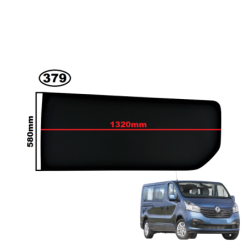 SZYBA BOCZNA LEWA FIAT TALENTO, OPEL VIVARO II, NISSAN NV-300, RENAULT TRAFIC III - WERSJA LONG