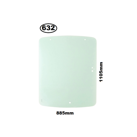 SZYBA CZOŁOWA MERLO SERIA: PANORAMIC, ROTO, MF - nr części: 049497, 49497, 045748, 45748