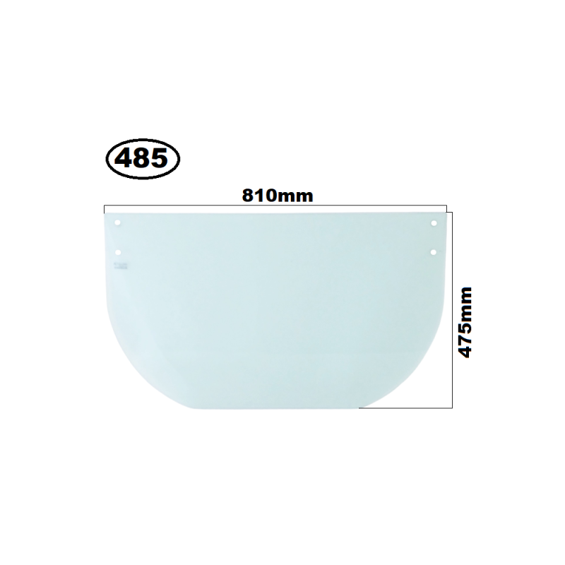 SZYBA DOLNA PRZEDNIA KUBOTA - nr części: RD809-46380, RD809-4638-0, RD80946380