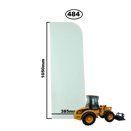 SZYBA BOCZNA LEWA TYLNA JCB - nr części: 827/30508