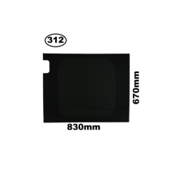SZYBA TYLNA LEWA W DRZWI FIAT DUCATO III, CITROEN JUMPER II, PEUGEOT BOXER II
