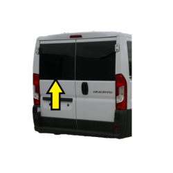 SZYBA TYLNA LEWA W DRZWI FIAT DUCATO III, CITROEN JUMPER II, PEUGEOT BOXER II