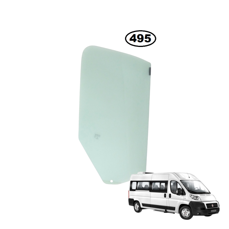 SZYBA BOCZNA PRAWA OPUSZCZANA W DRZWI OPEL MOVANO III, RAM PROMASTER, PEUGEOT BOXER II, CITROEN JUMPER II, FIAT DUCATO III