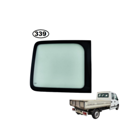 SZYBA TYLNA LEWA W DRZWI OPEL MOVANO I, RENAULT MASTER II, NISSAN INTERSTAR - nr części: 9031300QAB, 8200036885