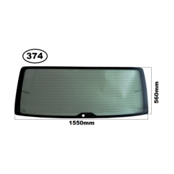 SZYBA TYLNA CAŁA W KLAPĘ VOLKSWAGEN VW TRANSPORTER T6, T6.1 - nr części: 7E5845503ENVB