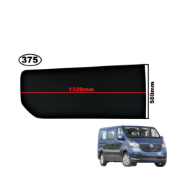 SZYBA BOCZNA PRAWA FIAT TALENTO, OPEL VIVARO II, NISSAN NV-300, RENAULT TRAFIC III - WERSJA LONG