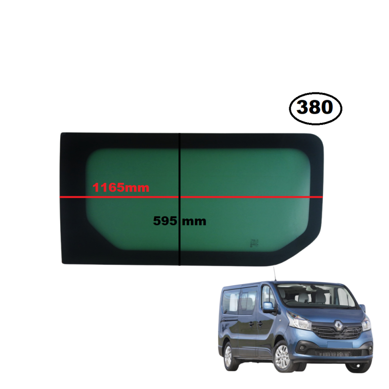 SZYBA BOCZNA PRAWA FIAT TALENTO, NISSAN NV-300, OPEL VIVARO II, RENAULT TRAFIC III