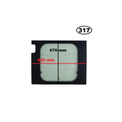 SZYBA TYLNA LEWA W DRZWI CITROEN JUMPER II, PEUGEOT BOXER II, FIAT DUCATO III - nr części: 1350961080