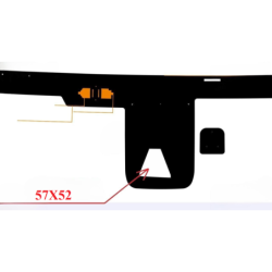 SZYBA CZOŁOWA TOYOTA HI-LUX 19-  - nr części: 561010KM60