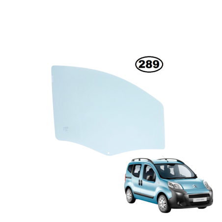 SZYBA BOCZNA PRAWA OPUSZCZANA W DRZWI FIAT QUBO, FIAT FIORINO, CITROEN NEMO, PEUGOET BIPPER, PEUGOET BIPPER TEPEE