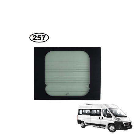 SZYBA TYLNA LEWA PRAWA W DRZWI FIAT DUCATO III, PEUGEOT BOXER II, CITROEN JUMPER II - nr części: 1356228080, 8744CK