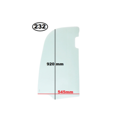 SZYBA LEWA W DRZWI BOCZNA JCB - nr części: 827/80397, 82780397